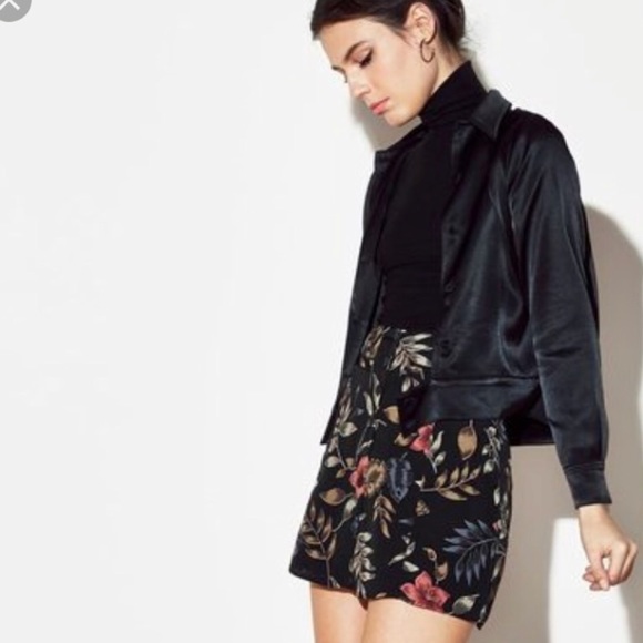 Reformation kindling floral button up mini skirt - Picture 3 of 5